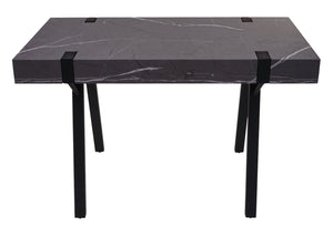 Konsolentisch Beistelltisch Metall 75x100x40cm Marmor-Optik grau