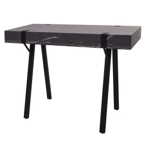 Konsolentisch Beistelltisch Metall 75x100x40cm Marmor-Optik grau