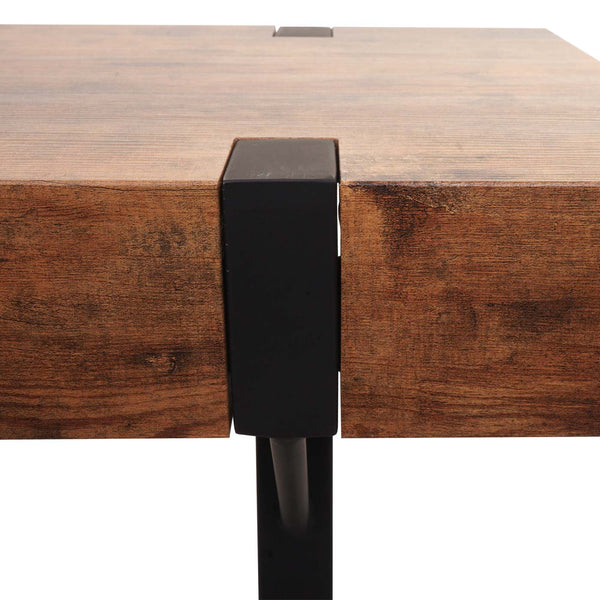 Konsolentisch Beistelltisch Metall 75x100x40cm dunkle Wildeiche
