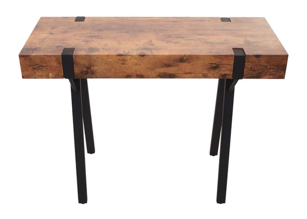 Konsolentisch Beistelltisch Metall 75x100x40cm dunkle Wildeiche