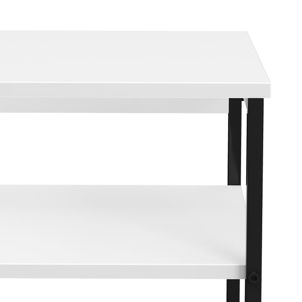 Konsolentisch CALMAN 80 x 75 cm weiss/schwarz