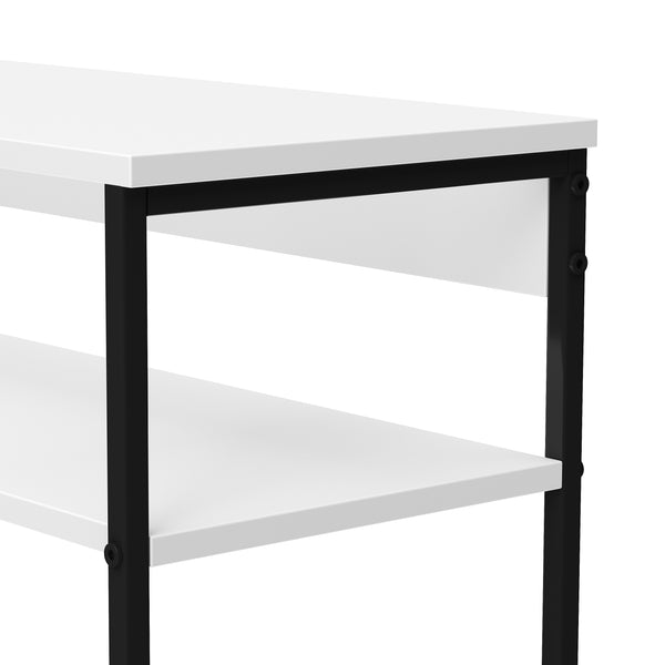 Konsolentisch CALMAN 80 x 75 cm weiss/schwarz