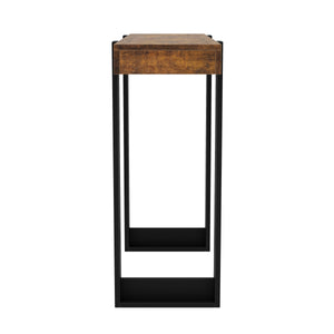 Konsolentisch CHELSEA 100 x 75 cm braun/schwarz