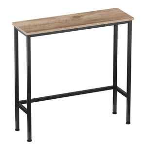 Konsolentisch CONSOLA 75 x 75 cm braun/schwarz