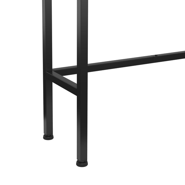 Konsolentisch CONSOLA 75 x 75 cm braun/schwarz