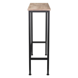 Konsolentisch CONSOLA 75 x 75 cm braun/schwarz