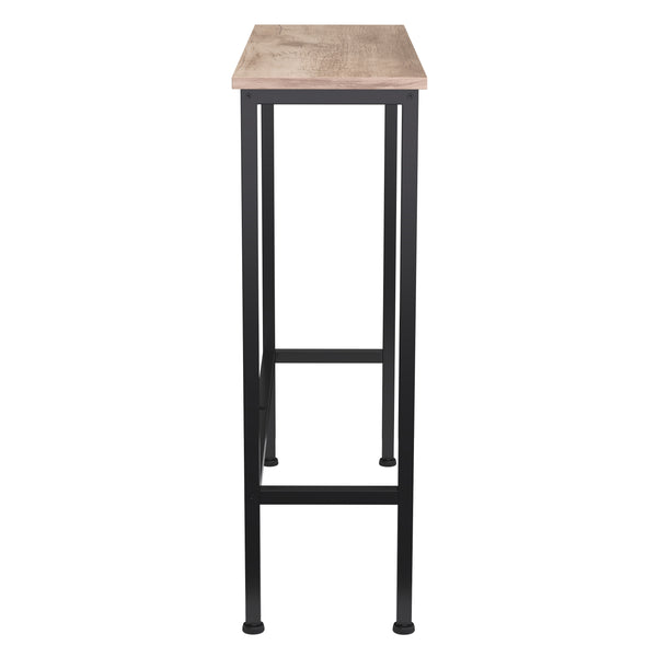 Konsolentisch CONSOLA 75 x 75 cm braun/schwarz
