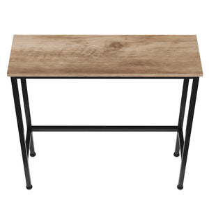 Konsolentisch CONSOLA 75 x 75 cm braun/schwarz