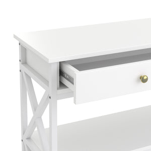 Konsolentisch EDMAR mit Schublade weiss