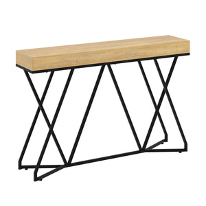 Konsolentisch FENWICK 140 x 90 cm braun/schwarz