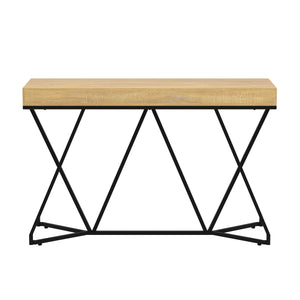 Konsolentisch FENWICK 140 x 90 cm braun/schwarz