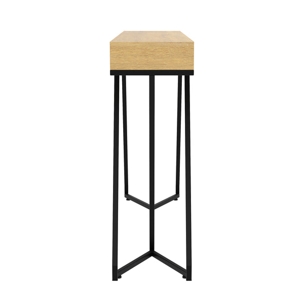 Konsolentisch FENWICK 140 x 90 cm braun/schwarz
