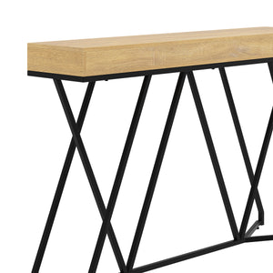 Konsolentisch FENWICK 140 x 90 cm braun/schwarz