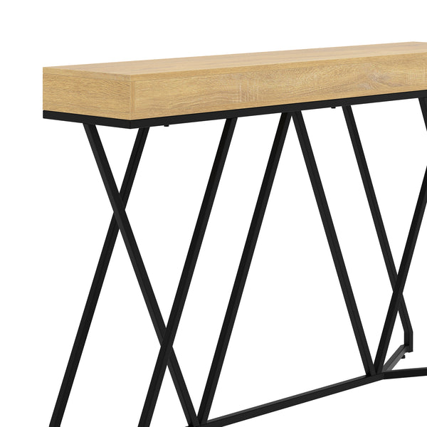 Konsolentisch FENWICK 140 x 90 cm braun/schwarz
