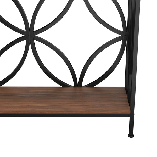 Konsolentisch FLORIUM 160 x 81 cm braun/schwarz