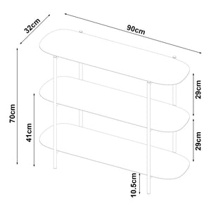 Console table Enebakk 70x90x32cm matte black