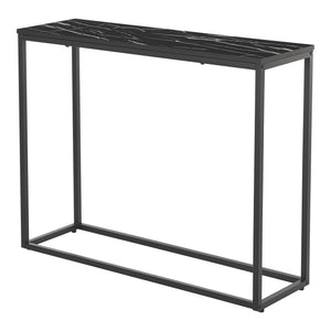 Konsolentisch Kittilä 80x100x30cm Schwarz Marmoroptik
