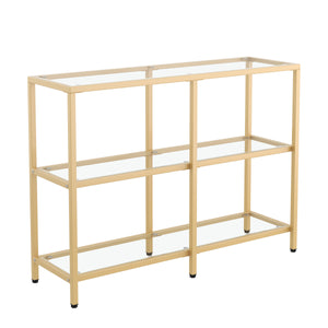 Konsolentisch Glas TYRO 100 x 73 cm gold