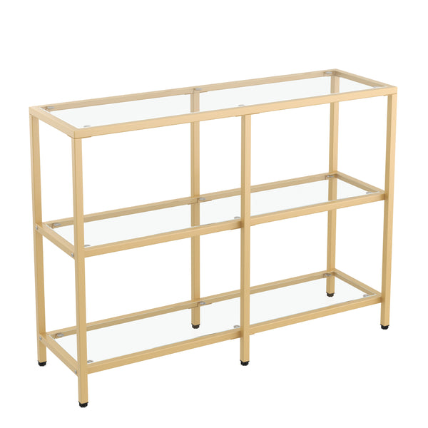 Konsolentisch Glas TYRO 100 x 73 cm gold