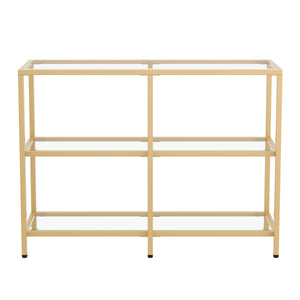 Konsolentisch Glas TYRO 100 x 73 cm gold