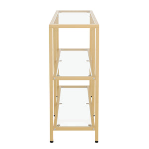Konsolentisch Glas TYRO 100 x 73 cm gold