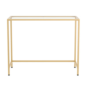 Konsolentisch Glas TYRO 100 x 80 cm gold