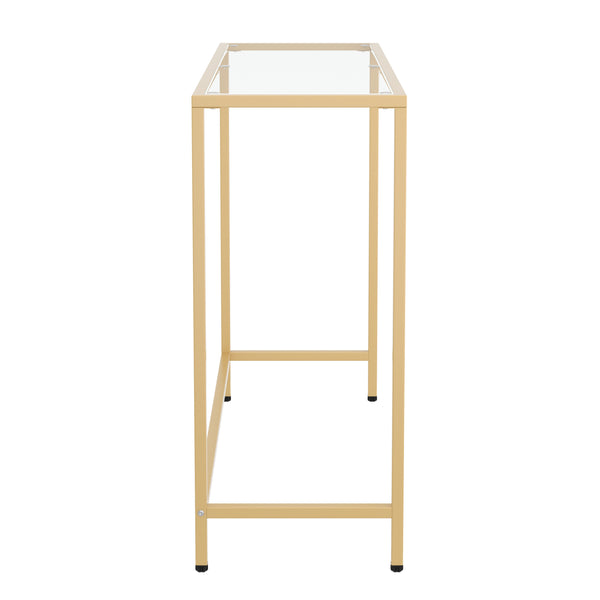 Konsolentisch Glas TYRO 100 x 80 cm gold