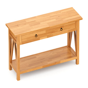 Konsolentisch Holz CEDAR 107 x 76 cm natur