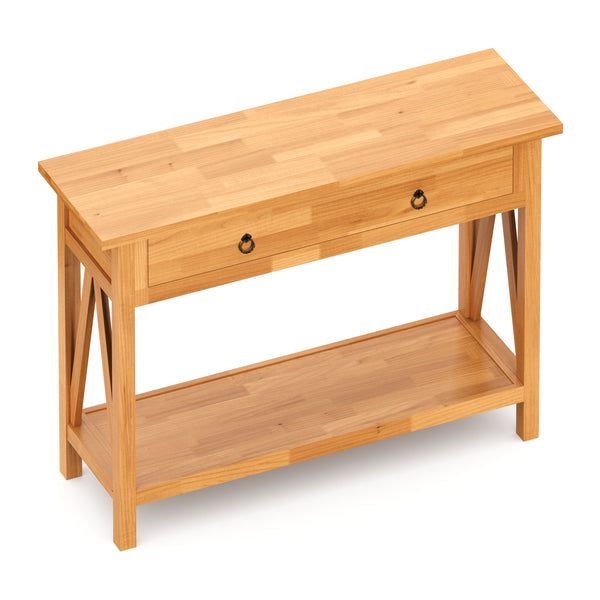 Konsolentisch Holz CEDAR 107 x 76 cm natur