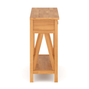 Konsolentisch Holz CEDAR 107 x 76 cm natur