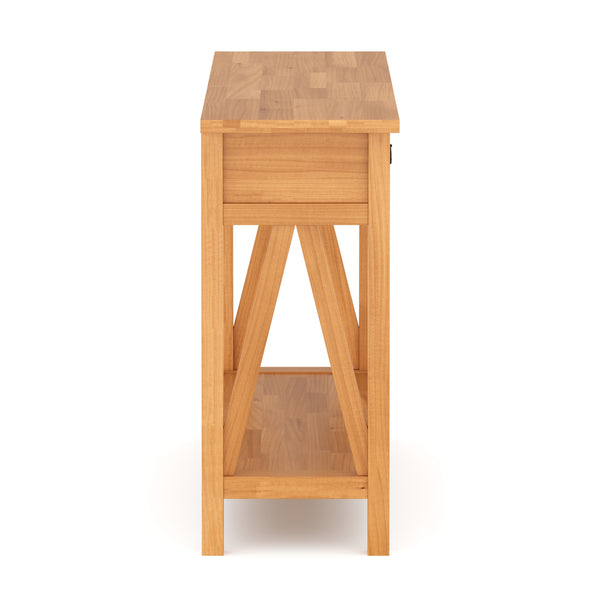 Konsolentisch Holz CEDAR 107 x 76 cm natur