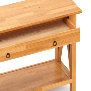 Konsolentisch Holz CEDAR 107 x 76 cm natur