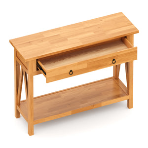 Konsolentisch Holz CEDAR 107 x 76 cm natur