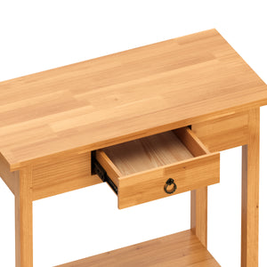 Konsolentisch Holz LUCENT 80 x 76 cm natur