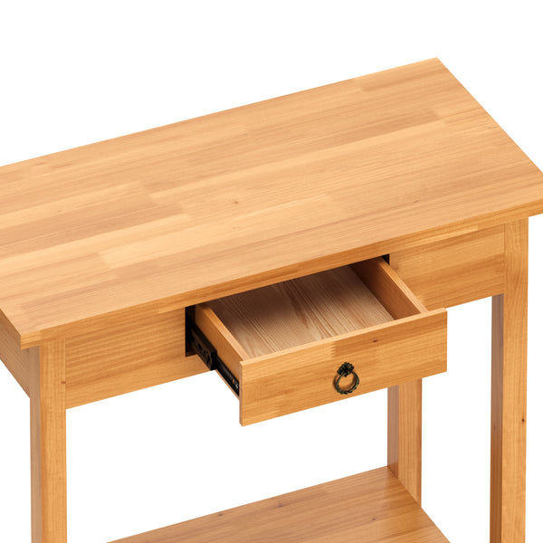 Konsolentisch Holz LUCENT 80 x 76 cm natur