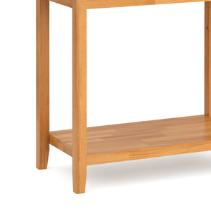 Konsolentisch Holz LUCENT 80 x 76 cm natur