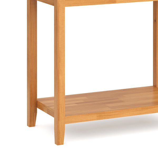 Konsolentisch Holz LUCENT 80 x 76 cm natur