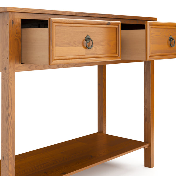 Konsolentisch Holz TONY 2 Schubladen