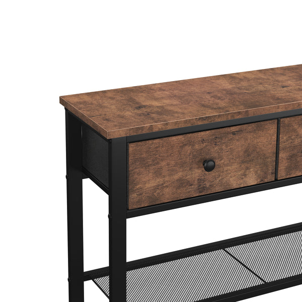 Konsolentisch Vintage BONITA mit Schubladen 75 x 75 cm