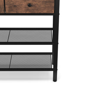 Konsolentisch Vintage BONITA mit Schubladen 75 x 75 cm