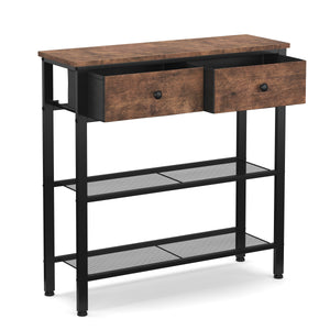 Konsolentisch Vintage BONITA mit Schubladen 75 x 75 cm