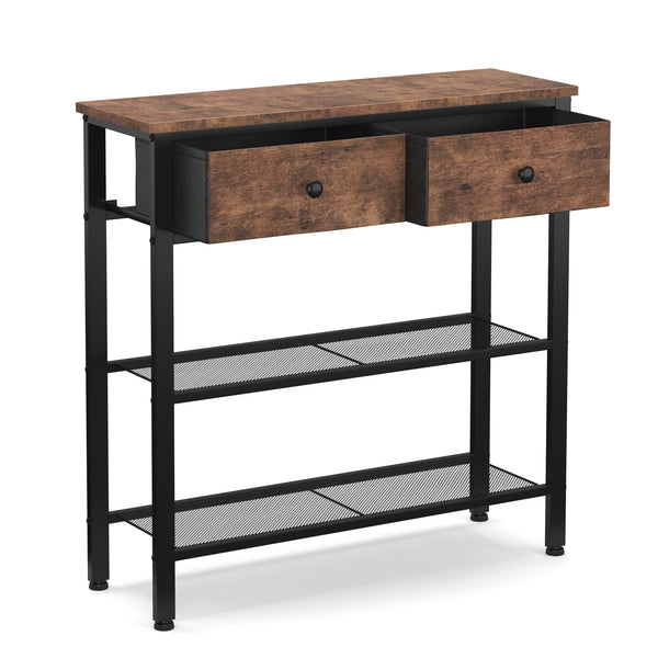 Konsolentisch Vintage BONITA mit Schubladen 75 x 75 cm