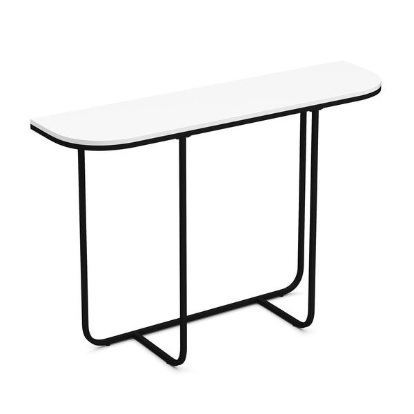 Konsolentisch ZANE 112 x 76 cm weiss/schwarz