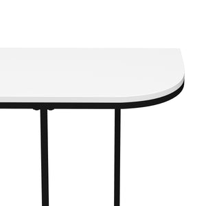 Konsolentisch ZANE 112 x 76 cm weiss/schwarz