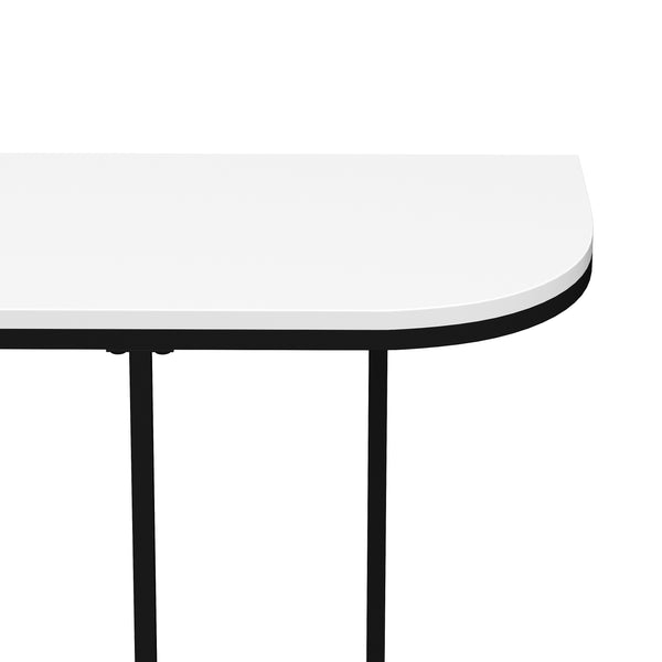 Konsolentisch ZANE 112 x 76 cm weiss/schwarz