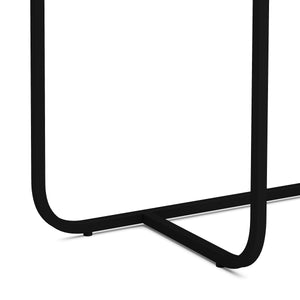 Konsolentisch ZANE 112 x 76 cm weiss/schwarz