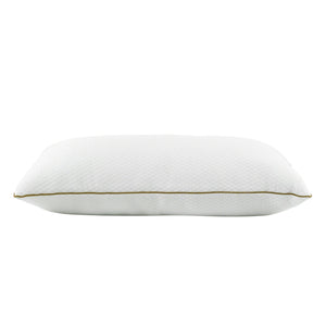Kopfkissen 2er Set 80 x 40 cm weiss/gold