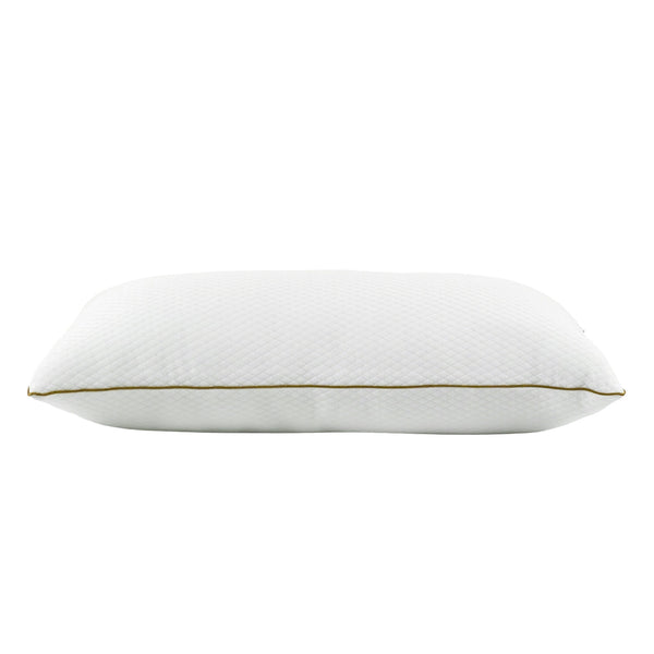 Kopfkissen 2er Set 80 x 40 cm weiss/gold