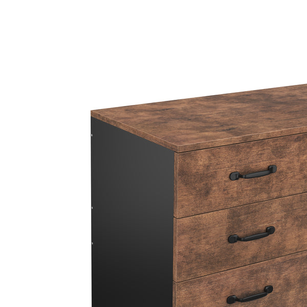 Korpus Aktenschrank Vintage BONITA mit 3 Schubladen und 2 Fächern