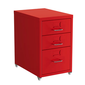Korpus CUBIX 3 Schubladen rot
